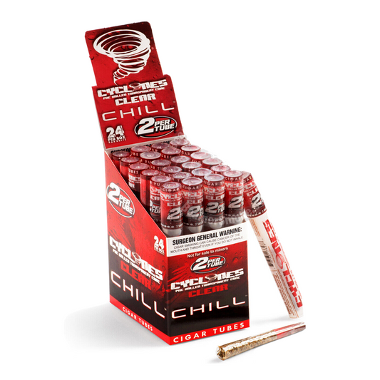 CYCLONES CLEAR TRANSPARENT CONE - RED CHILL