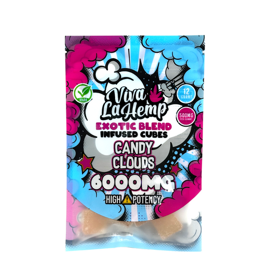 VIVA LA HEMP EXOTIC BLEND 6000MG 12CT GUMMIES - CANDY CLOUDS