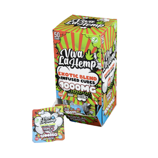 VIVA LA HEMP EXOTIC BLEND 1000MG 2CT GUMMIES - TROPICAL PUNCH
