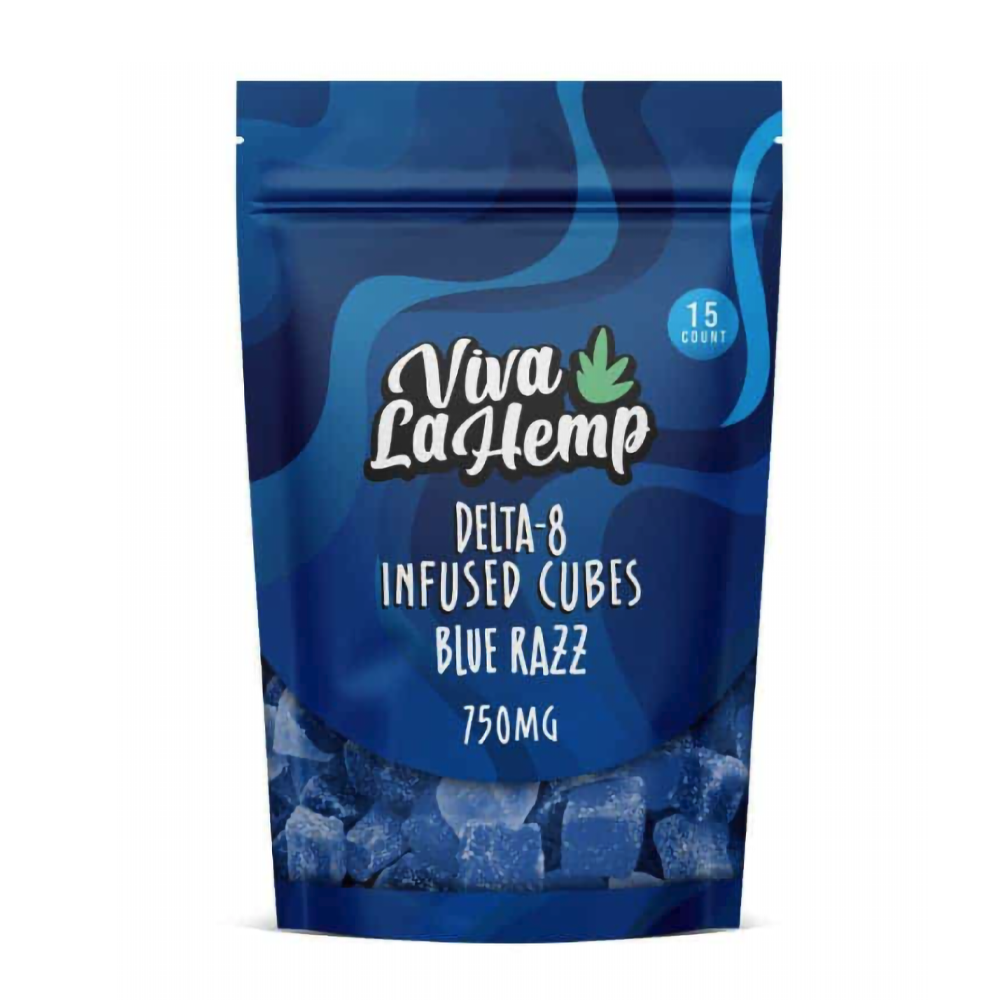 VIVA LA HEMP D8 750 MG GUMMIES - BLUE RAZZ