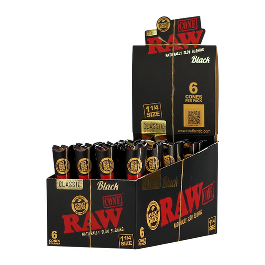 RAW CLASSIC BLACK 1 1/4 CONE