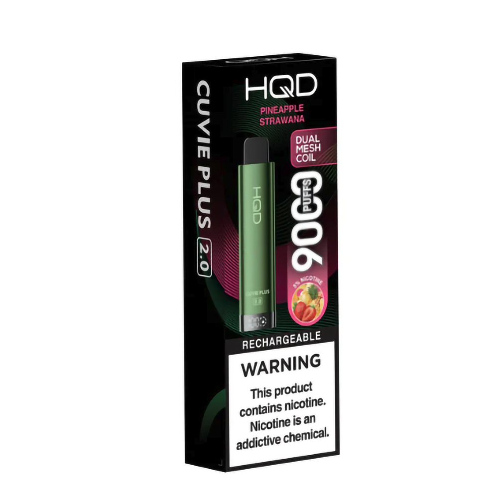 HQD CUVIE PLUS 2.0 5% DISPOSABLE - PINEAPPLE STRAWNANA