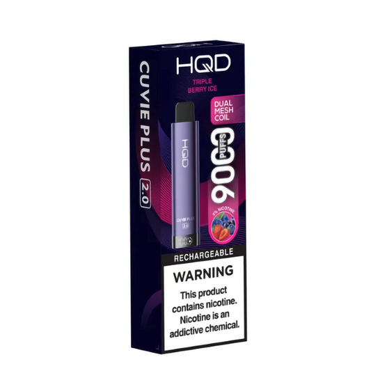 HQD CUVIE PLUS 2.0 5% DISPOSABLE - TRIPLE BERRY ICE