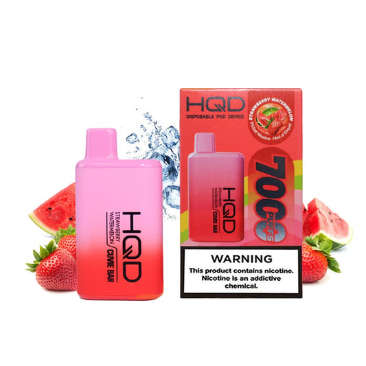 HQD CUVIE BAR 5% NIC DISPOSABLE  - STRAW WTRMLN