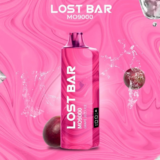 LOST BAR MO9000 5% NIC DISPOSABLE - GRAPE JELLY ICE