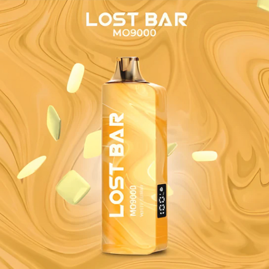 LOST BAR MO9000 5% NIC DISPOSABLE - WHITE GUMMY