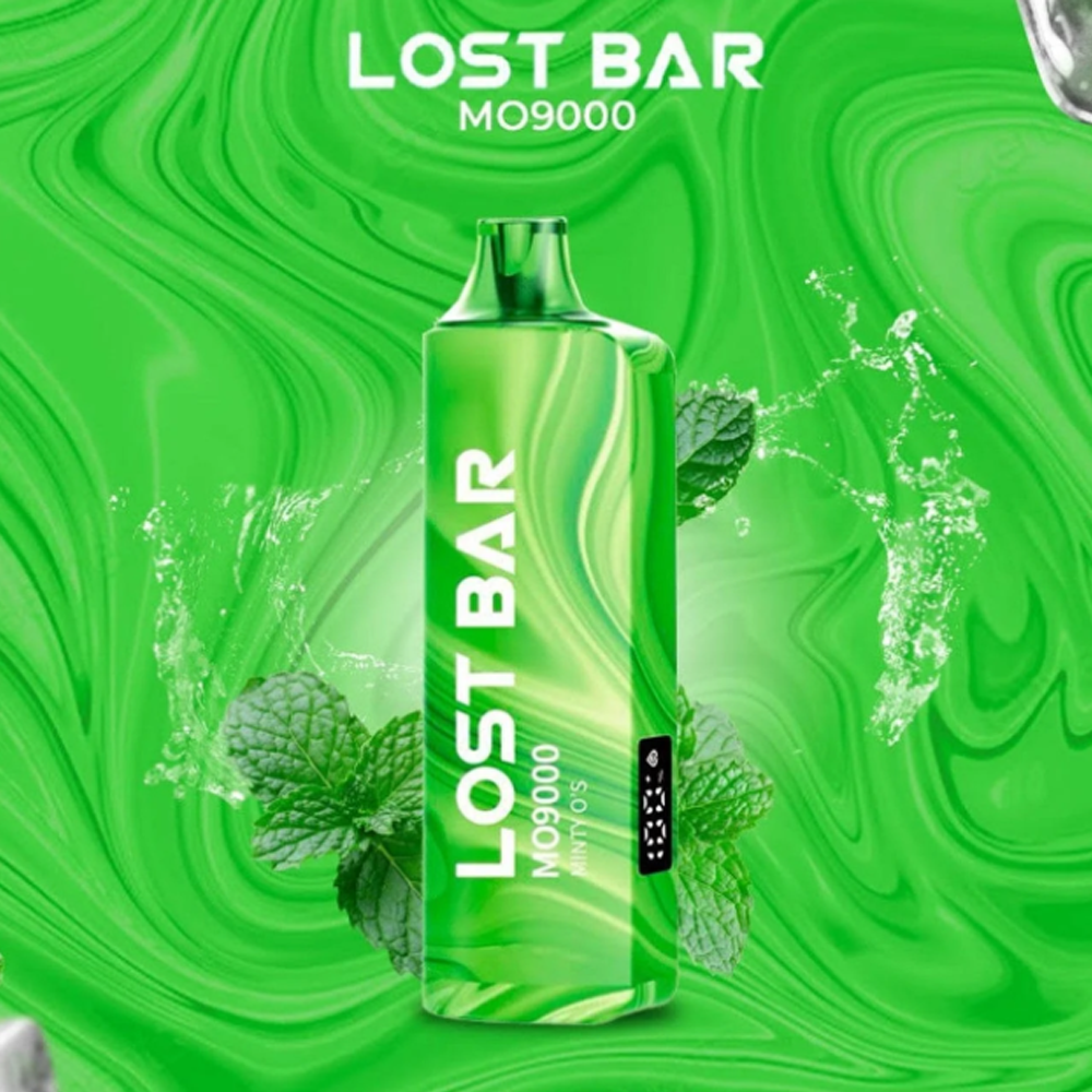 LOST BAR MO9000 5% NIC DISPOSABLE - MINTY O'S
