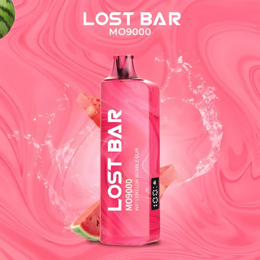 LOST BAR MO9000 5% NIC DISPOSABLE - WATERMELON BUBBLE GUM
