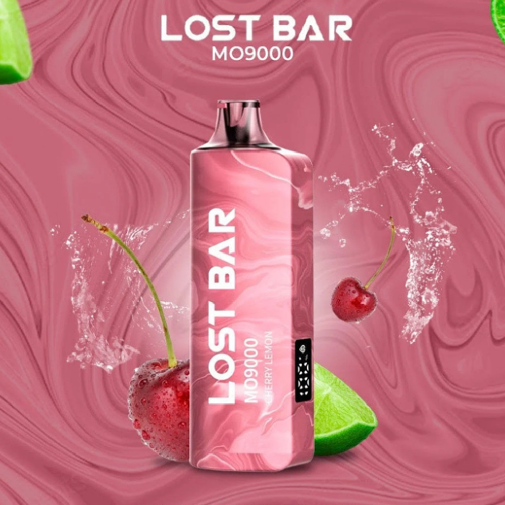 LOST BAR MO9000 5% NIC DISPOSABLE - CHERRY LEMON