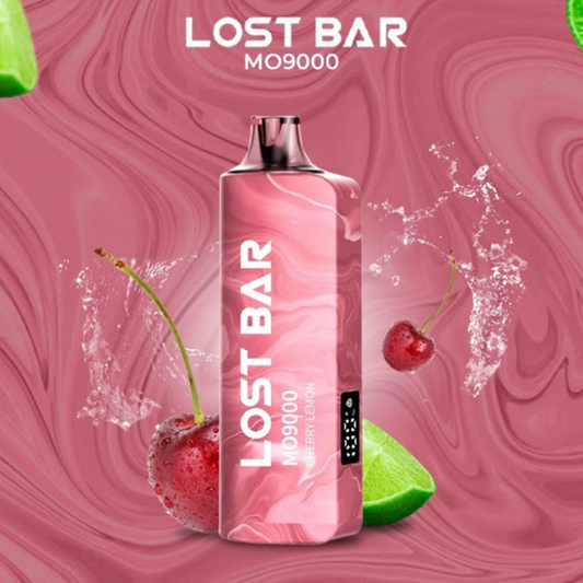 LOST BAR MO9000 5% NIC DISPOSABLE - CHERRY LEMON