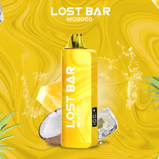 LOST BAR MO9000 5% NIC DISPOSABLE - PINEAPPLE COCONUT ICE