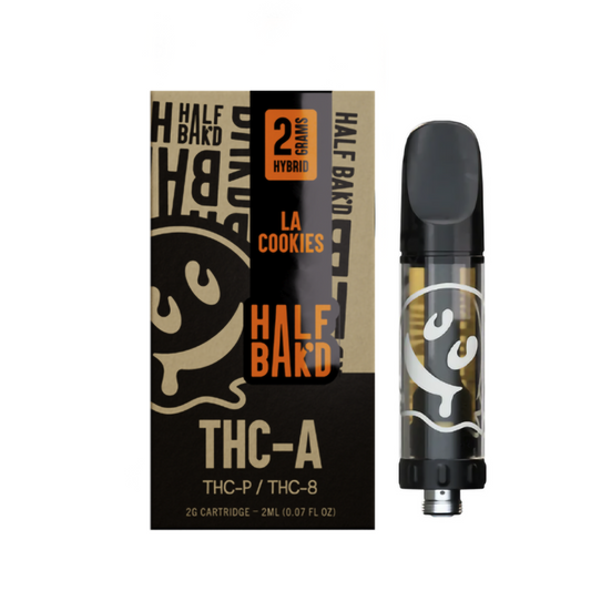 HALF BAK'D LIVE RESIN SAUCE'D THCA/THCP/THC8 2G CARTRIDGE HYBRID - LA COOKIES