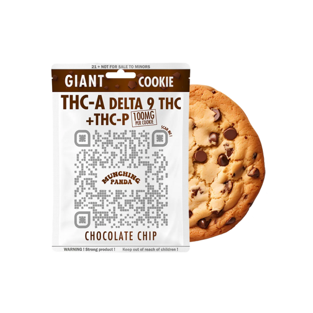 MUNCHING PANDA 100MG THCA/D9THC/THCP COOKIES- CHOC CHIP
