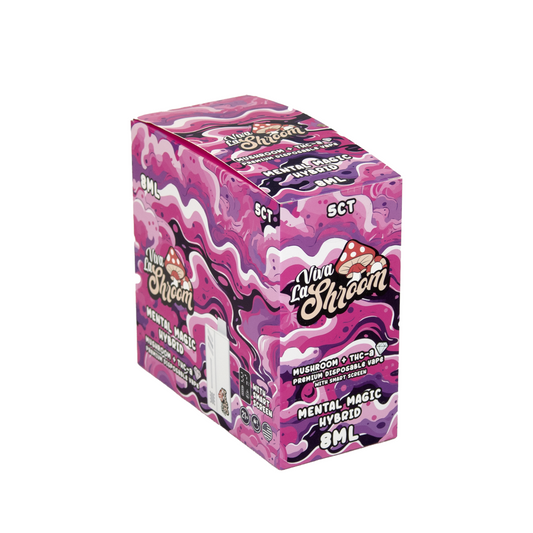 VIVA LA HEMP MUSHROOM/THCA BLEND  DISPOSABLE W/ LED HYBRID - MENTAL MAGIC