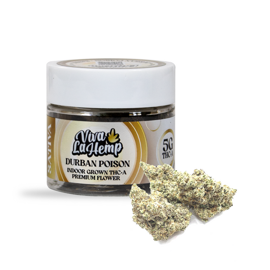 VIVA LA HEMP THCA 5G FLOWER SATIVA - DURBAN POISON