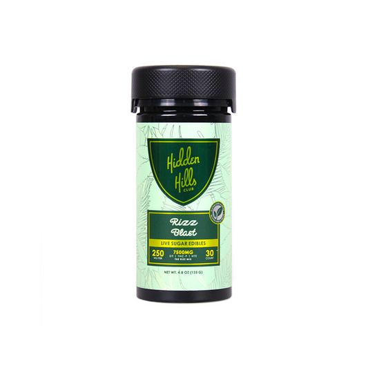 HIDDEN HILLS LIVE SUGAR D9 7500MG GUMMIES - RIZZ BLAST