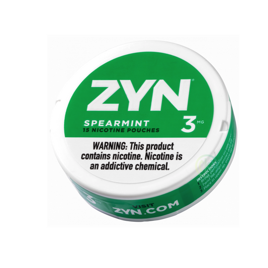 ZYN  NICOTINE 3MG POUCHES - SPEARMINT