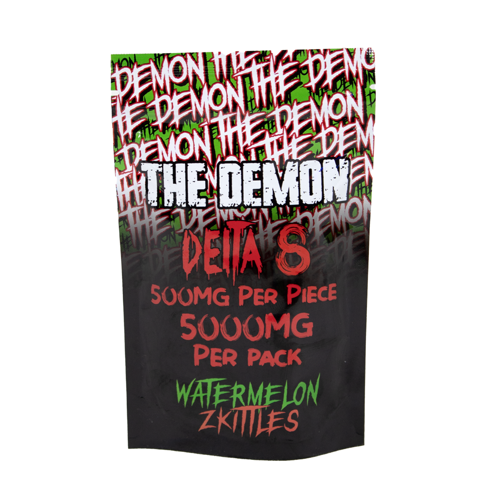 THE DEMON 5000MG D8 GUMMIES - WATERMELON ZKITTLES