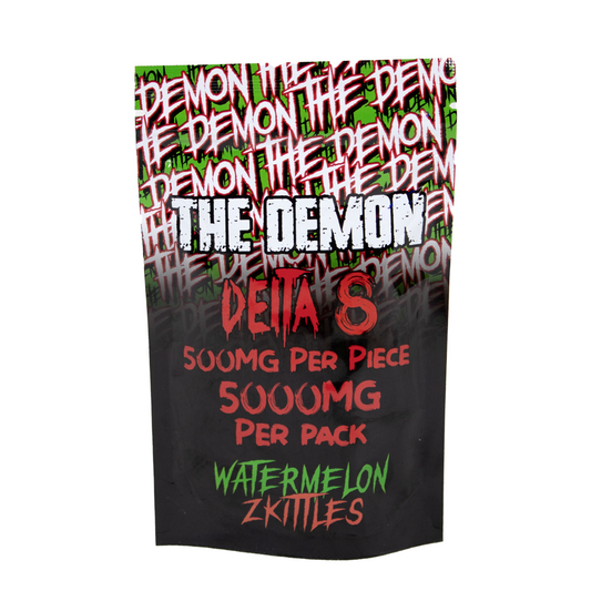 THE DEMON 5000MG D8 GUMMIES - WATERMELON ZKITTLES