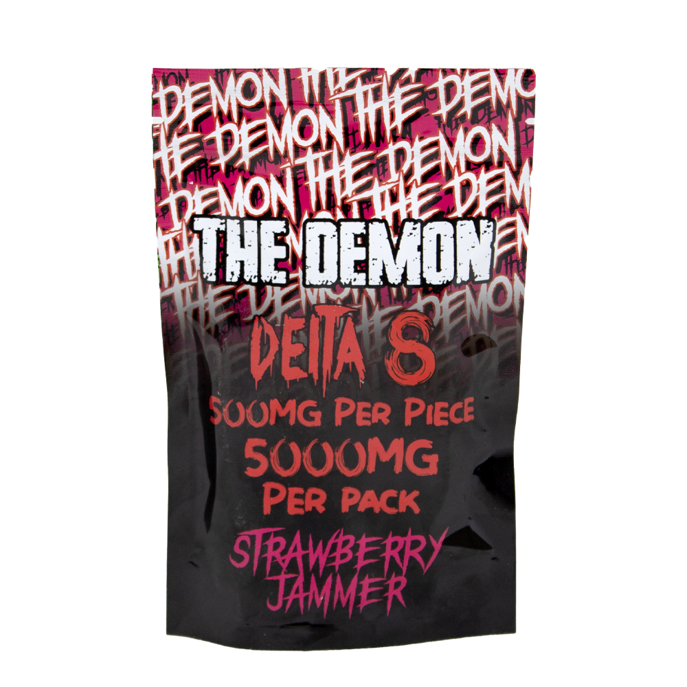 THE DEMON 5000MG D8 GUMMIES - STRAW JAMMER