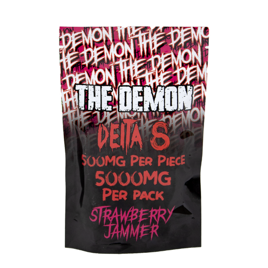 THE DEMON 5000MG D8 GUMMIES - STRAW JAMMER