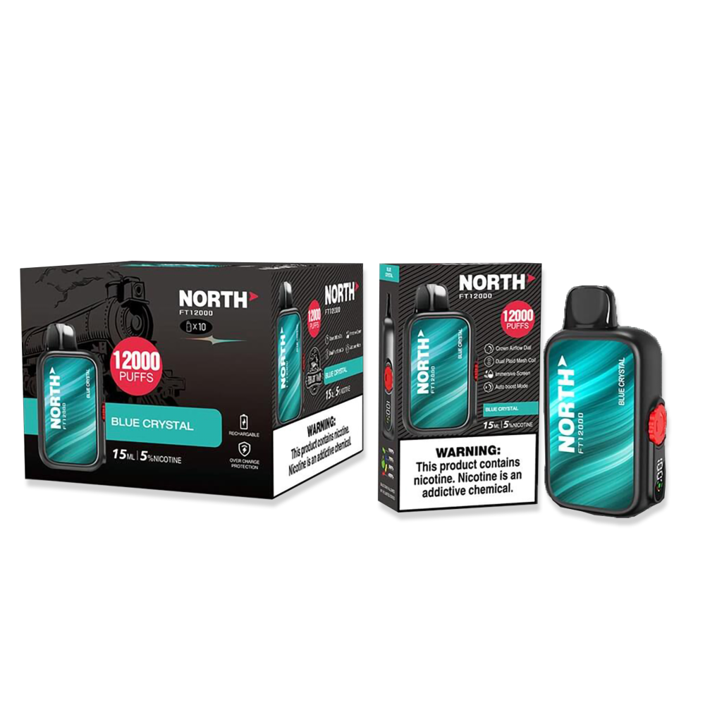 NORTH FT12000 PUFFS 5% NIC DISPOSABLE - BLUE CRYSTAL