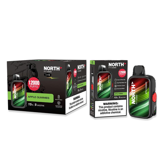 NORTH FT12000 PUFFS 5% NIC DISPOSABLE - APPLE GUMMIES