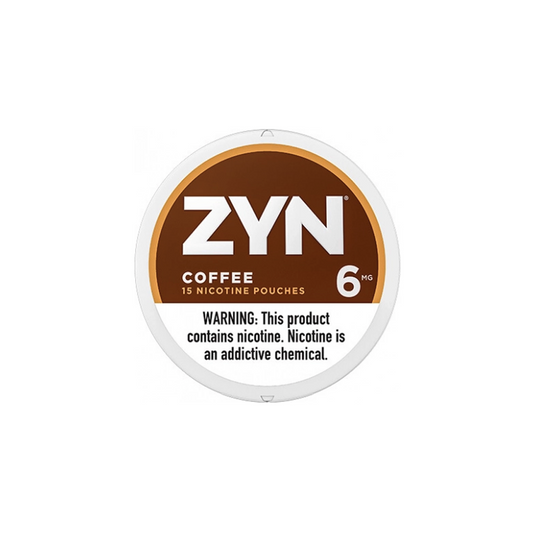 ZYN  NICOTINE 6MG POUCHES - COFFEE