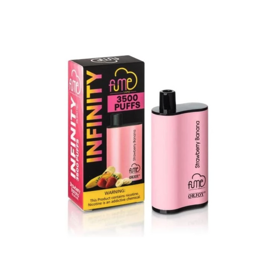 FUME INFINITY PLUS 5% SALT NIC DISPOSABLE - STRAW BANANA