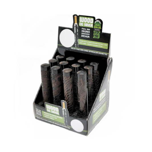 SMOKE ZILLA WOODEN CIGARETTE SAVER