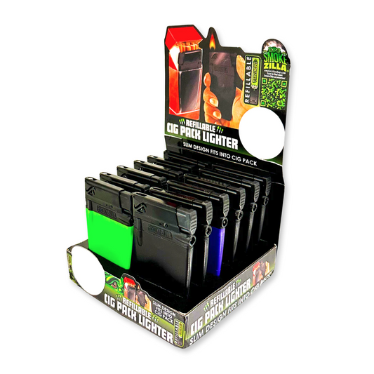 SMOKE ZILLA REFILLABLE CIGARETTE LIGHTERS
