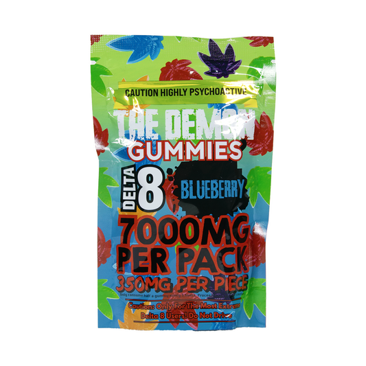 THE DEMON 7000MG D8 GUMMIES - BLUEBERRY
