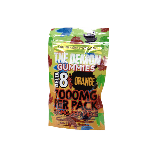 THE DEMON 7000MG D8 GUMMIES - ORANGE