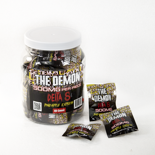 THE DEMON D8 500MG GUMMIES JAR - PINEAPPLE EXPRESS