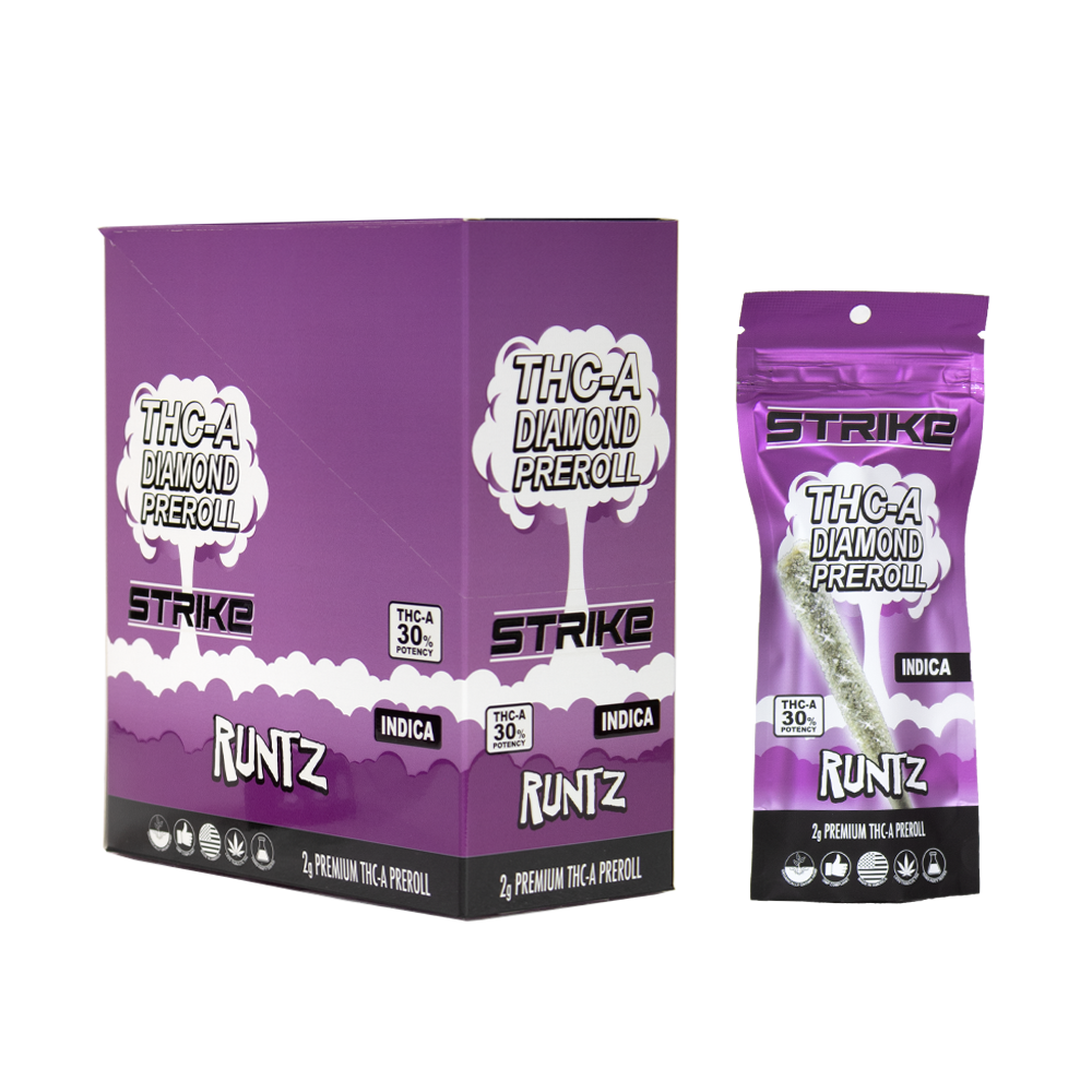 STRIKE DIAMOND 2G PRE ROLL INDICA - RUNTZ – Ben Exotics