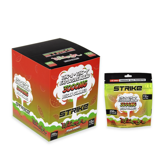 STRIKE THCA/THCP BLEND 3000MG VEGAN 12CT GUMMIES - WATERMELON