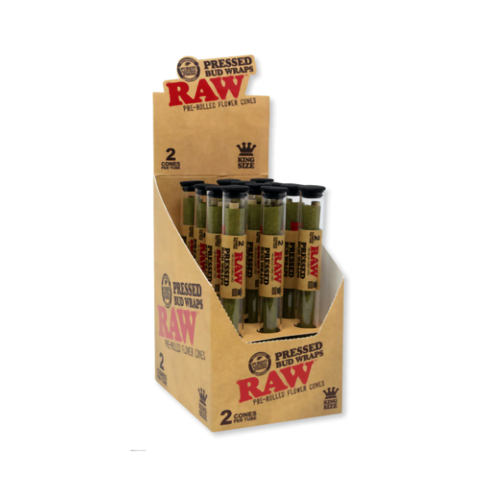 RAW PRESSED BUD KS WRAP 2PK  CONE