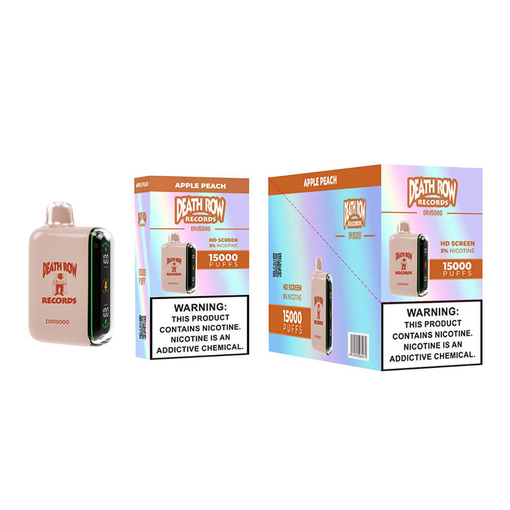 DEATHROW  5% NIC 15000 PUFFS DISPOSABLE - APPLE PEACH