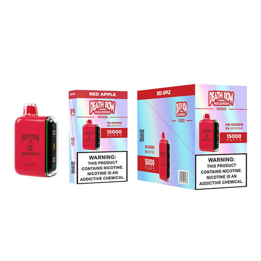 DEATHROW  5% NIC 15000 PUFFS DISPOSABLE - RED APPLE