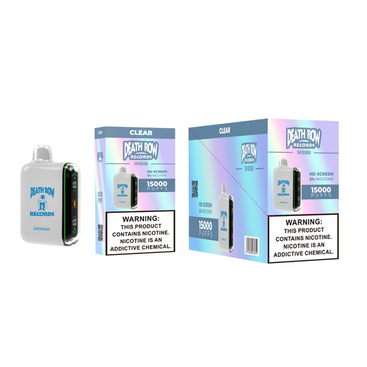 DEATHROW  5% NIC 15000 PUFFS DISPOSABLE - CLEAR