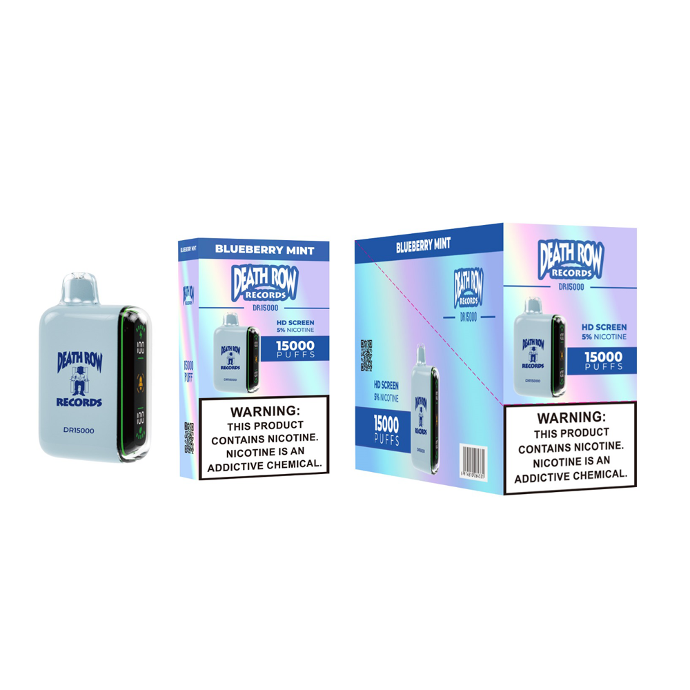 DEATHROW  5% NIC 15000 PUFFS DISPOSABLE - BLUEBERRY MINT