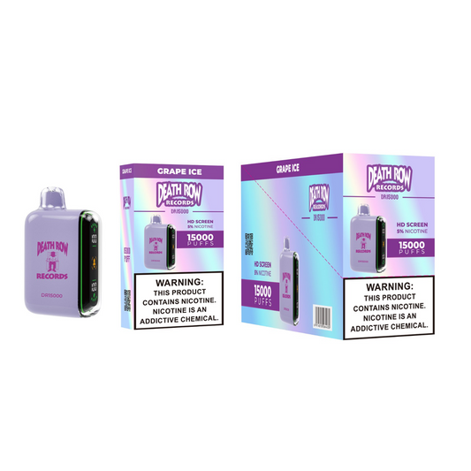 DEATHROW  5% NIC 15000 PUFFS DISPOSABLE - GRAPE ICE