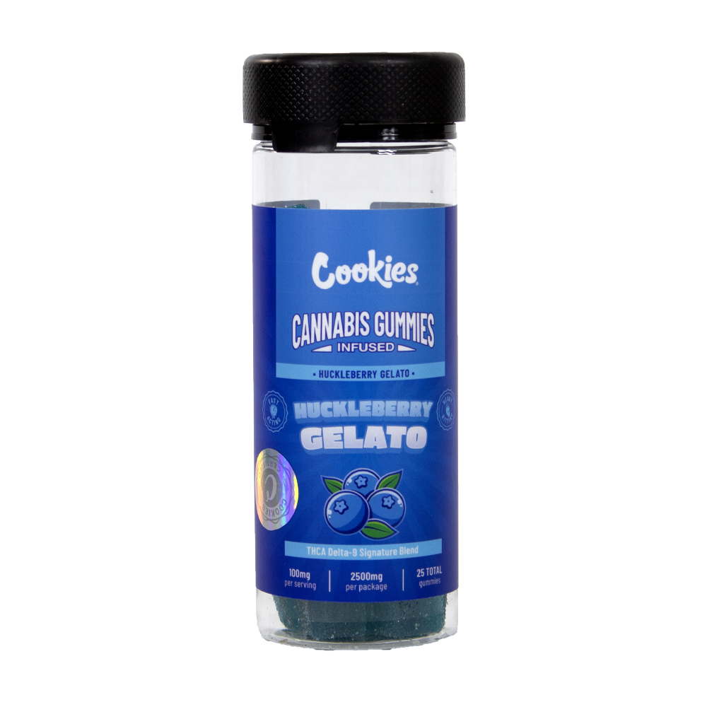 COOKIES THCA/D9  SIGNATURE BLEND 25CT 2500MG GUMMIES - HUCKLEBERRY GELATO