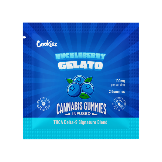 COOKIES THCA/D9  SIGNATURE BLEND 2CT 100MG GUMMIES - HUCKLEBERRY GELATO