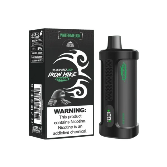 TYSON IRON MIKE 5% NIC 15000PUFFS DISPOSABLE - WATERMELON