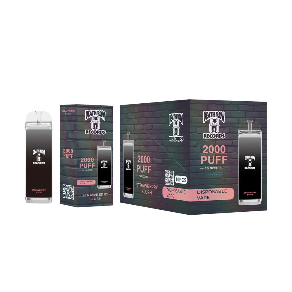 DEATHROW  2% NIC 2000 PUFFS DISPOSABLE - STRAW SLUSH