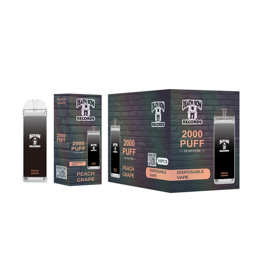 DEATHROW  2% NIC 2000 PUFFS DISPOSABLE - PEACH GRAPE