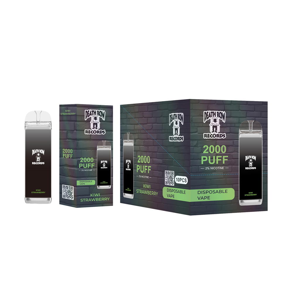 DEATHROW  2% NIC 2000 PUFFS DISPOSABLE - KIWI STRAW