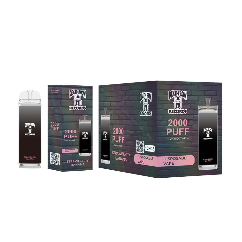 DEATHROW  2% NIC 2000 PUFFS DISPOSABLE - STRAW BANANA