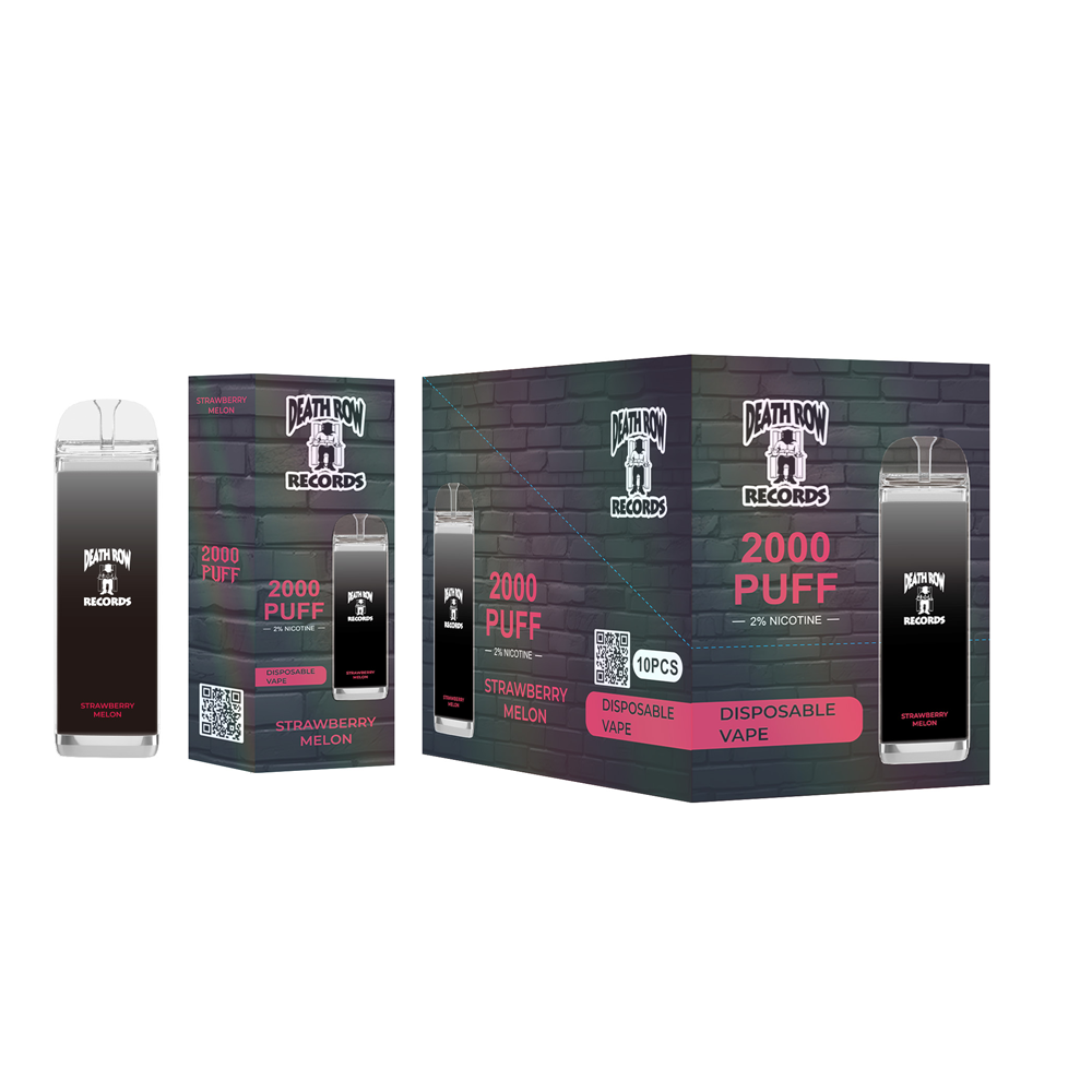 DEATHROW  2% NIC 2000 PUFFS DISPOSABLE - STRAW MELON